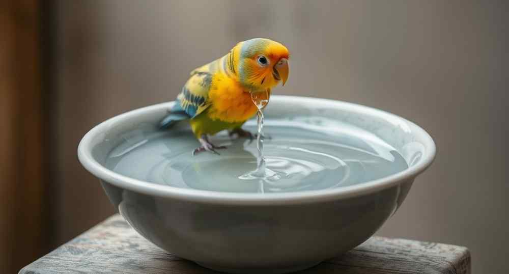 water for pet bird