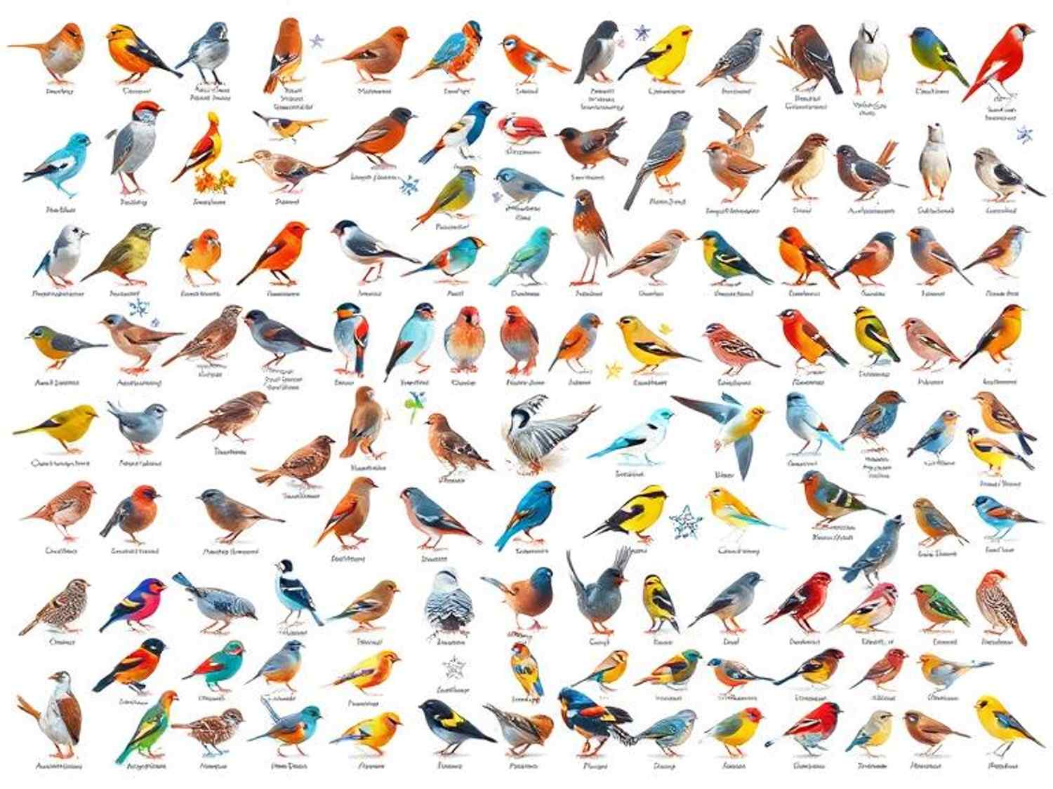 different finch species different finch species